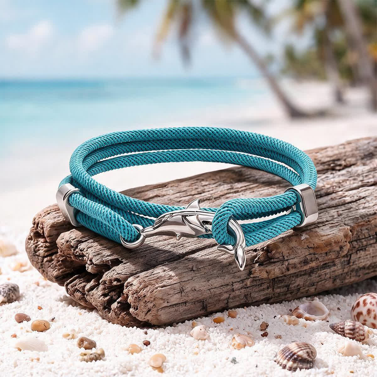 FREE Today: The Shark Guardian Bracelet - Minimalist Woven Rope Bracelet With Shark Hook Clasp - SkyBlue - image 6