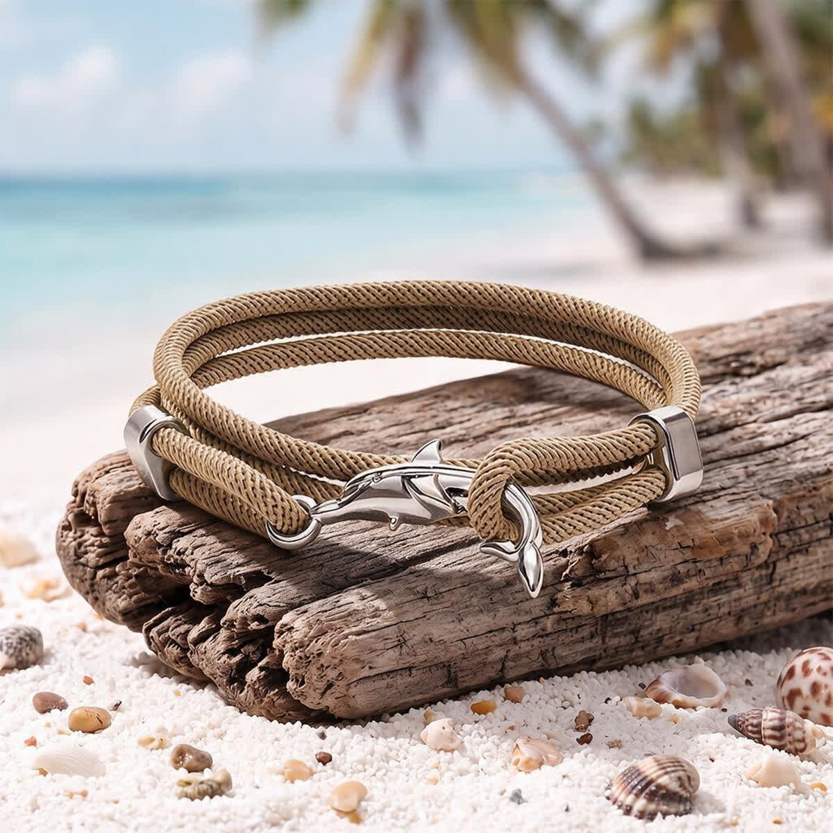 FREE Today: The Shark Guardian Bracelet - Minimalist Woven Rope Bracelet With Shark Hook Clasp - image 4