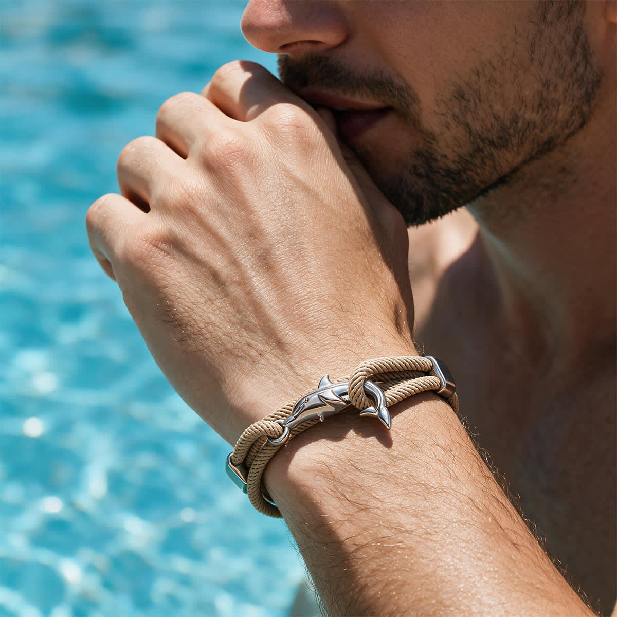 FREE Today: The Shark Guardian Bracelet - Minimalist Woven Rope Bracelet With Shark Hook Clasp - image 5