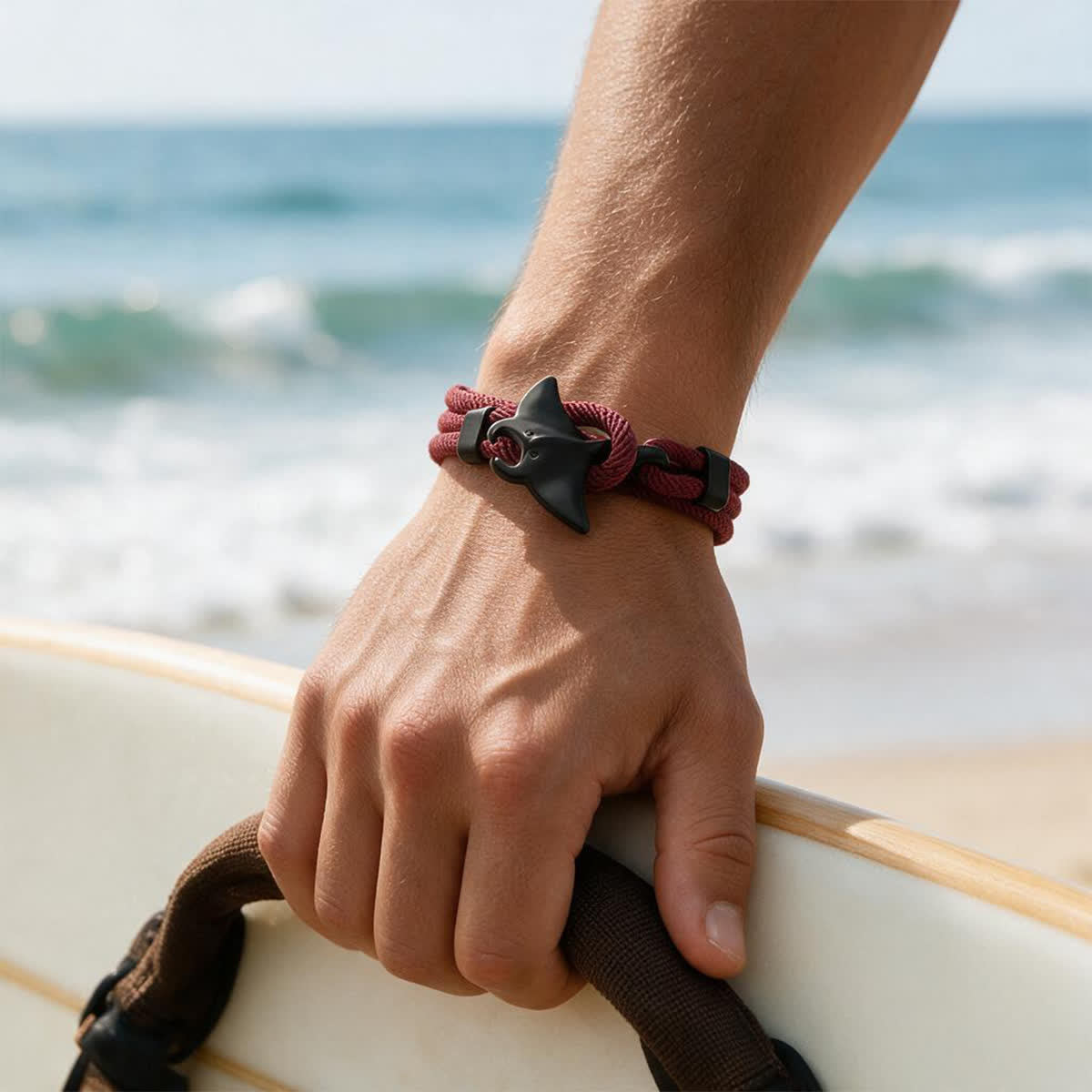 FREE Today: The Midnight Manta Rays Bracelet - Braided Rope Bracelet To Protect Marine Life - image 1
