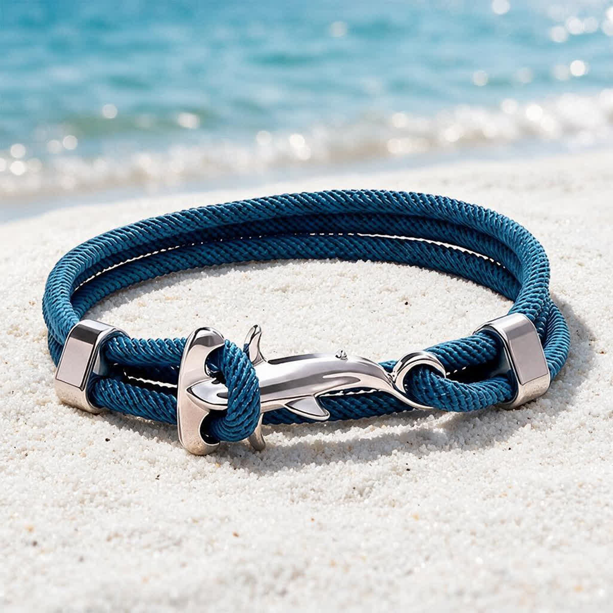 FREE Today: Nautical Shark Clasp Rope Wrap Bracelet - Protect Sharks Save The Ocean Awareness Jewelry - image 4