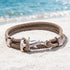 FREE Today: Nautical Shark Clasp Rope Wrap Bracelet - Protect Sharks Save The Ocean Awareness Jewelry - Khaki - image 6