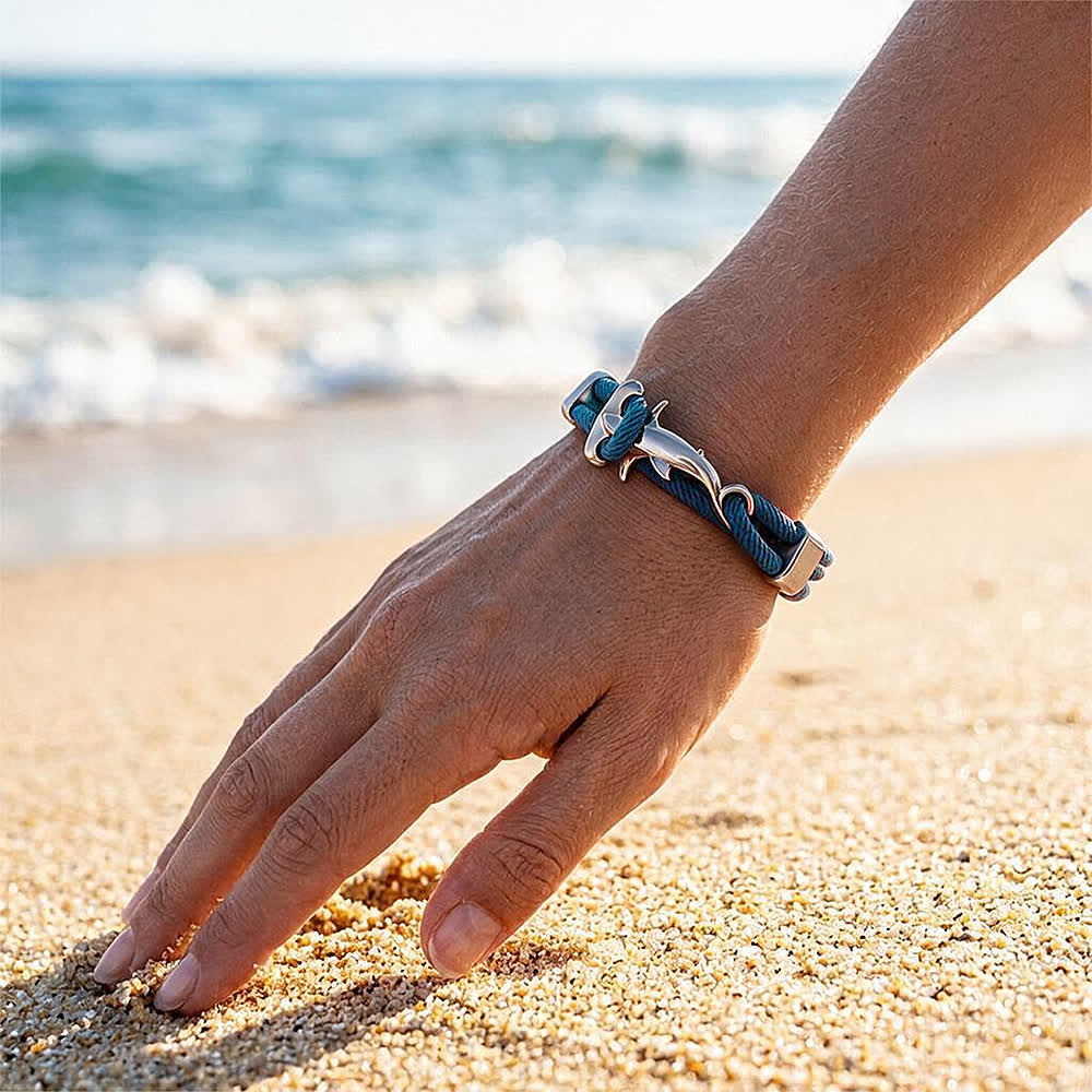 FREE Today: Nautical Shark Clasp Rope Wrap Bracelet - Protect Sharks Save The Ocean Awareness Jewelry - image 5
