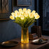 LED Flower Bouquet Tulip Night Light - Ambient Bouquet Table Lamp That Glows - Ivory - 5 Pack - image 7