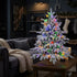 Pre-Lit Christmas Tree Night Decor - Artificial Tabletop Christmas Tree With Colorful Lights - image 3
