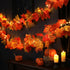 Fall Maple Leaf Garland Lights Decor - Artificial Fall Leaves Vine For Thanksgiving Decor - Maple #2 - image 4