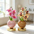 Moon Bloom Orchid Flower Lamp Decor - LED Artificial Orchid With Glass Globe Vase - image 3