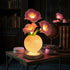Glowing Morning Glory Flower Bouquet LED Lamp - Rechargeable Flower Lamp Decor With Vase - Pink - image 0