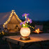 Glowing Morning Glory Flower Bouquet LED Lamp - Rechargeable Flower Lamp Decor With Vase - Purple - image 3