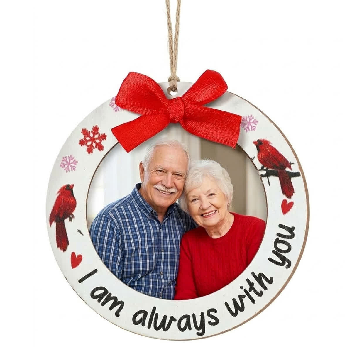 I Am Always With You - Custom DIY Photo Frame Memorial Hanging Ornament - image 6