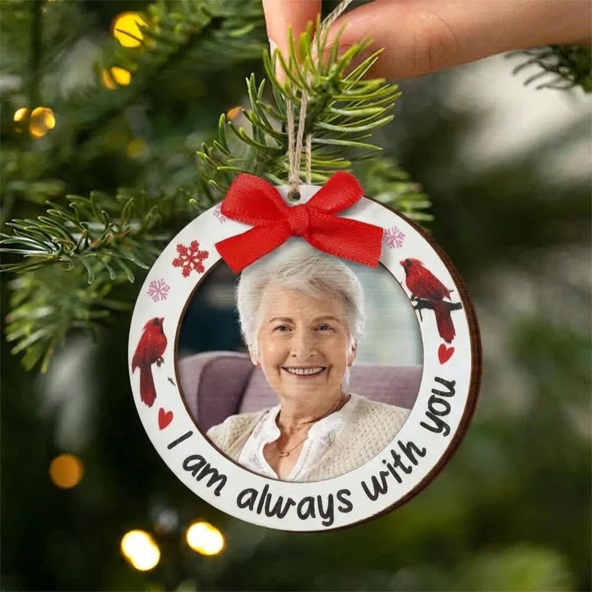 I Am Always With You - Custom DIY Photo Frame Memorial Hanging Ornament - 1Pcs - image 1