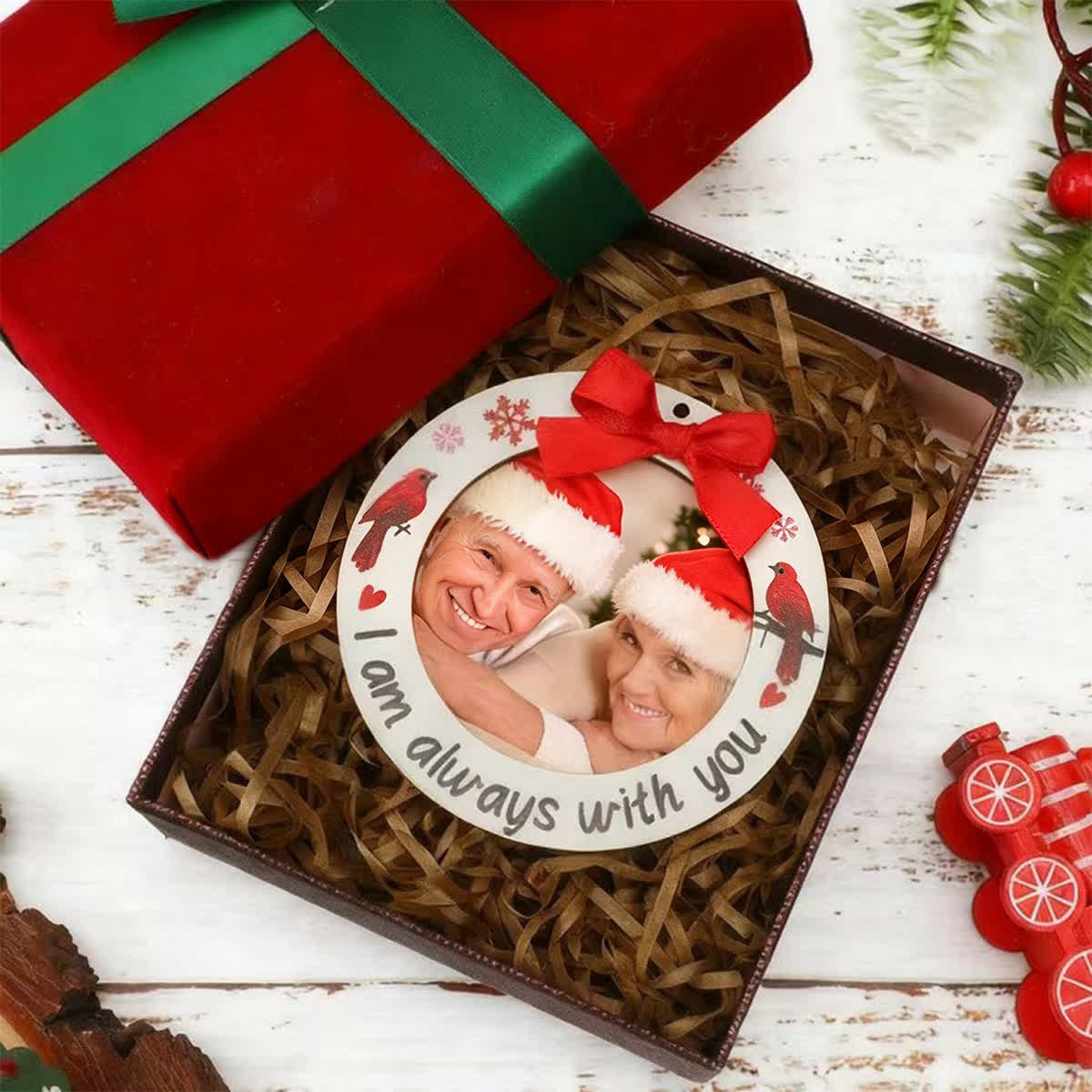 I Am Always With You - Custom DIY Photo Frame Memorial Hanging Ornament - image 3