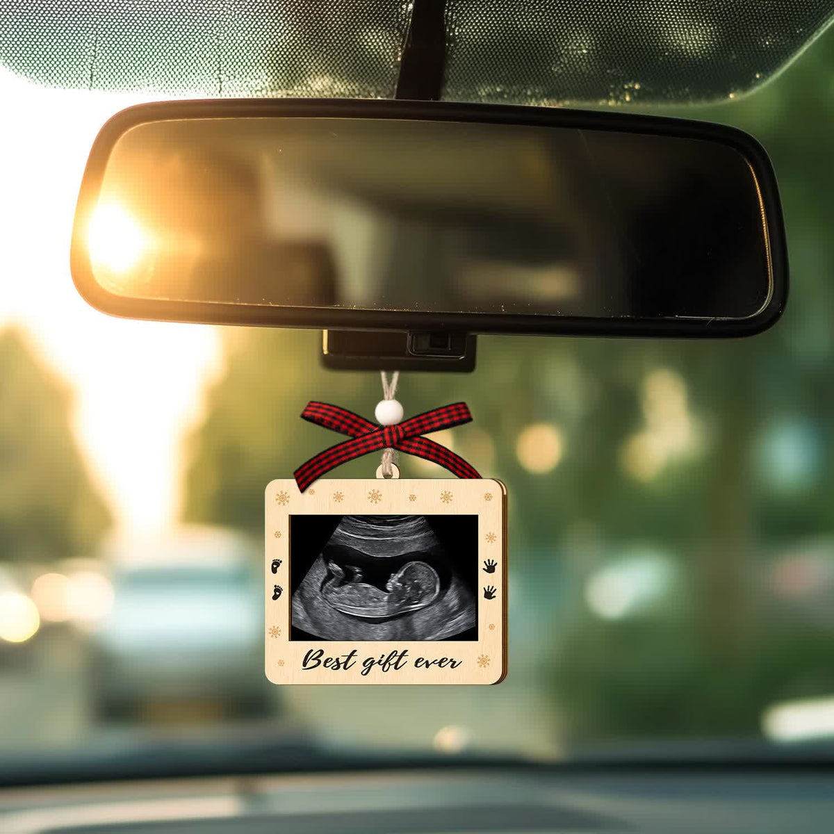 Best Gift Ever Sonogram Ornament - DIY Baby Ultrasound Christmas Ornament - image 5