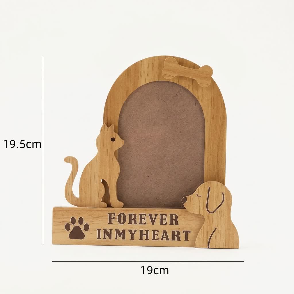 Forever In My Heart Pet Memorial Photo Frame - Cat & Dog DIY Picture Desk Frame - image 4