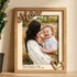 To The World You Are A Mom Photo Frame - Custom Mom DIY Picture Desk Frame - Light Brown - image 0