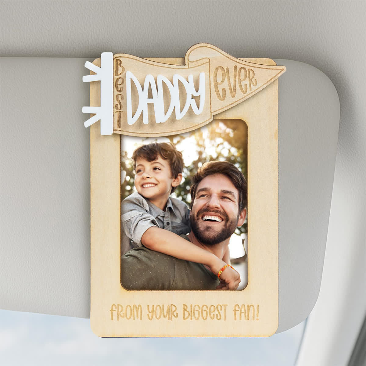 Drive Safe Daddy We Love You Photo Frame - DIY Dad Picture Holder Car Visor Frame - DADDY - image 8