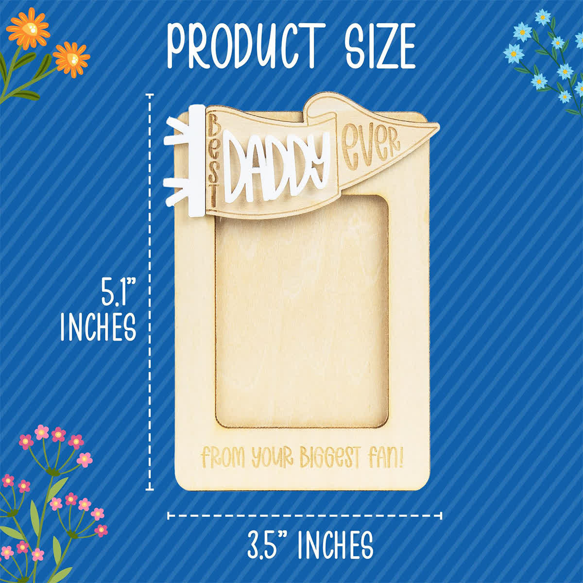 Drive Safe Daddy We Love You Photo Frame - DIY Dad Picture Holder Car Visor Frame - image 5