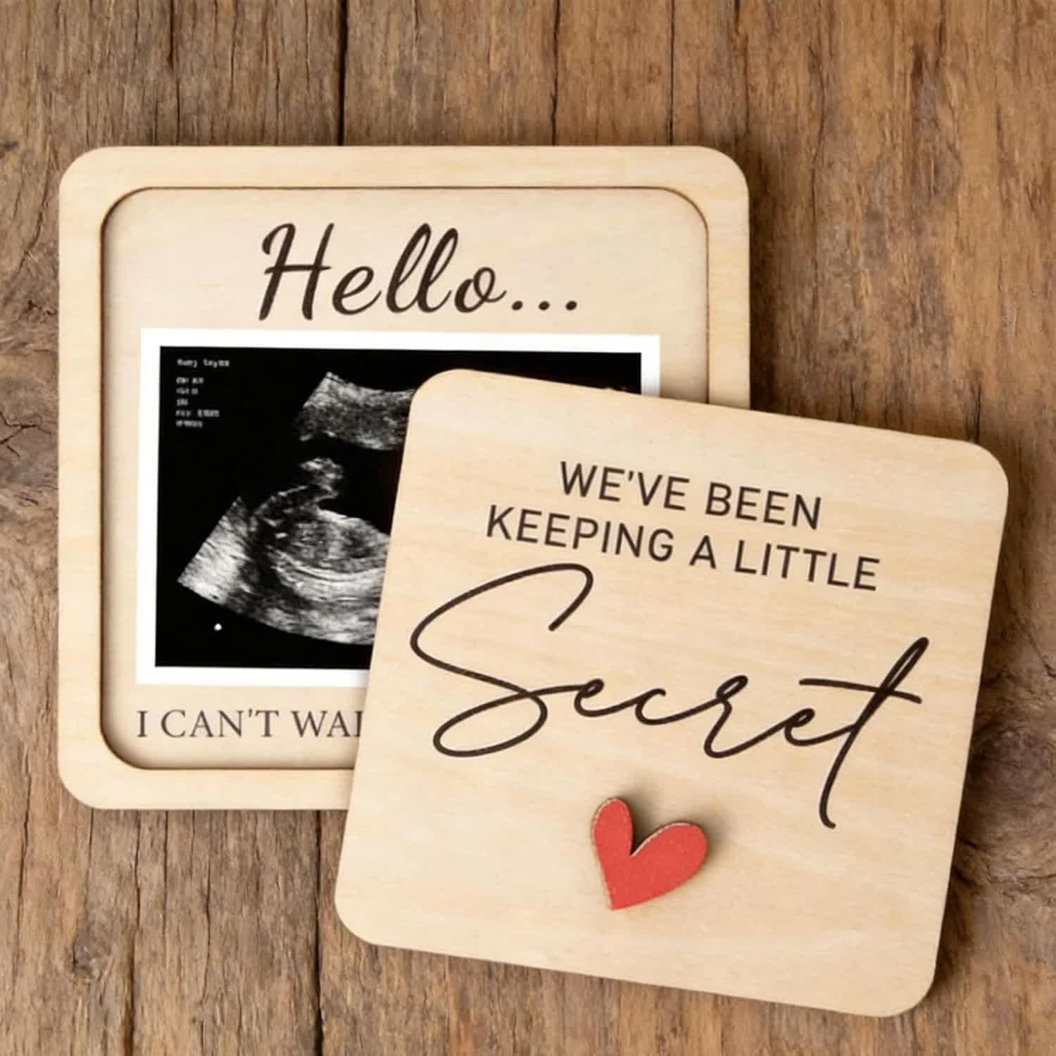 We've Been Keeping A Little Secret Frame - Pregnancy Announcement DIY Ultrasound Photo Frame - 1Pcs - image 0