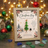 A Little Christmas Hug Tree & Bird Sea Glass Framed Art - Oak - 8" X 6" - image 2