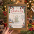 Sending You Warm Hugs & Christmas Cheer Snowman Sea Glass Framed Art - Walnut Brown - 8" X 6" - image 3