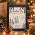 Sending You Warm Hugs & Christmas Cheer Snowman Sea Glass Framed Art - Black - 8" X 6" - image 0