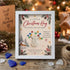 A Little Christmas Hug Snowman Holding Lights Sea Glass Framed Art - White - 8" X 6" - image 4