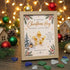  You Were Born To Shine Star Christmas Hug Sea Glass Framed Art - Oak - 8" X 6" - image 0