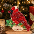 Joy | Love | Light Christmas Handcrafted Sea Glass Hanging Ornament - Cardinal - Approx. 3.94" x 3.94" - image 7