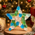 Joy | Love | Light Christmas Handcrafted Sea Glass Hanging Ornament - Star - Approx. 3.94" x 3.94" - image 9