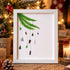 Pine Branch & Little Lights Christmas Sea Glass Framed Art - White - 8" X 6" - image 5