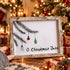 Pine Branch With Lights Christmas Sea Glass Framed Art - Retro White - 6" X 8" - image 5