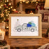 Christmas Truck Farmhouse Decor Sea Glass Framed Art - Oak - 6" X 8" - image 2