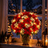 Light Up DIY Poinsettia Bouquet - Christmas Artificial Flowers Decor With LED Light - image 4