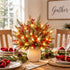 Christmas Pine Branches & Berry Bouquet - DIY Artificial Flowers Decor With LED Light String - image 5