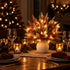 Christmas Pine Branches & Berry Bouquet - DIY Artificial Flowers Decor With LED Light String - image 3