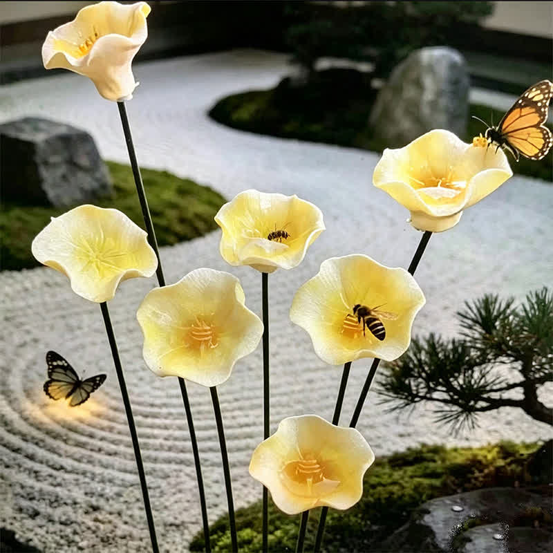 Floating Lotus Garden Sculpture - Romantic Handmade Ceramic Flower Decor - image 9