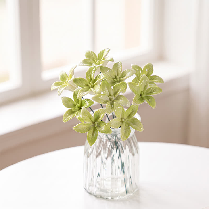 Artificial Flowers Cute Desk Buddy - Handmade Mini Ceramic Flower Decor - image 9