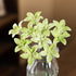 Artificial Flowers Cute Desk Buddy - Handmade Mini Ceramic Flower Decor - Green Oncidium - image 8