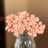 Artificial Flowers Cute Desk Buddy - Handmade Mini Ceramic Flower Decor - Orange Pansy - image 18