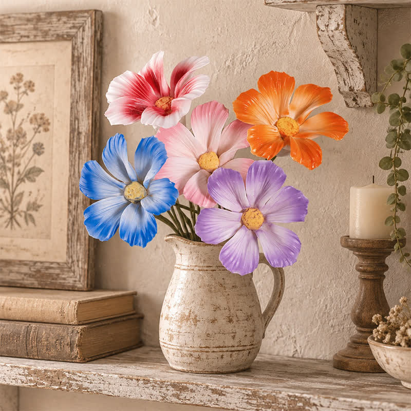Good Fortune Gesang Flower Desktop Sculpture - Handmade Mini Ceramic Flower Decor - image 0