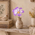 Good Fortune Gesang Flower Desktop Sculpture - Handmade Mini Ceramic Flower Decor - Purple - image 2