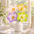 Good Luck & Love Hibiscus Mutabilis Flower - Hand-Sculpted Mini Ceramic Flower Decor - image 0