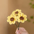 Cute Sunshine Sunflower Garden Sculpture - Handmade Desktop Ceramic Flowers Decor - image 1
