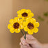 Cute Sunshine Sunflower Garden Sculpture - Handmade Desktop Ceramic Flowers Decor - image 7