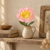 King Of Flower Romantic Large Peony - Handmade Ceramic Artificial Flower Decor - Pink & Yellow - image 25