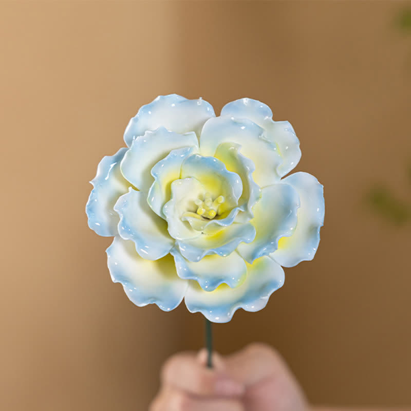 King Of Flower Romantic Large Peony - Handmade Ceramic Artificial Flower Decor - image 12