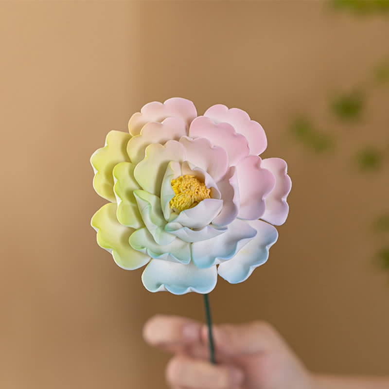 King Of Flower Romantic Large Peony - Handmade Ceramic Artificial Flower Decor - image 28