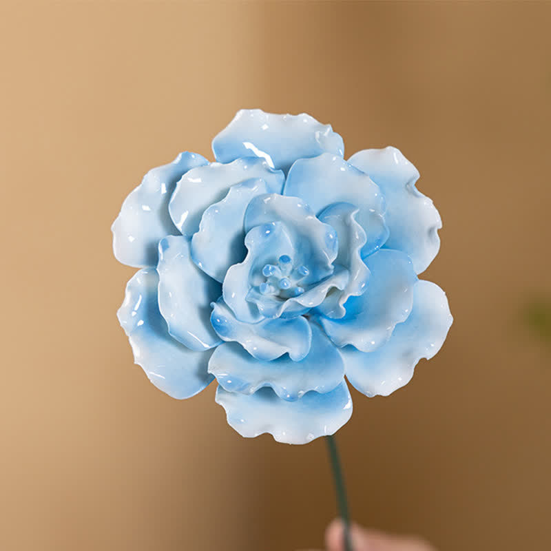 King Of Flower Romantic Large Peony - Handmade Ceramic Artificial Flower Decor - image 10