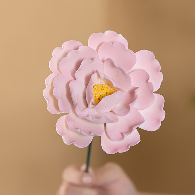 King Of Flower Romantic Large Peony - Handmade Ceramic Artificial Flower Decor - image 22