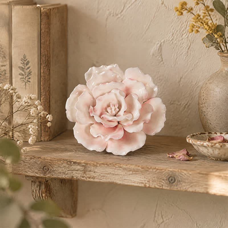King Of Flower Romantic Large Peony - Handmade Ceramic Artificial Flower Decor - image 3
